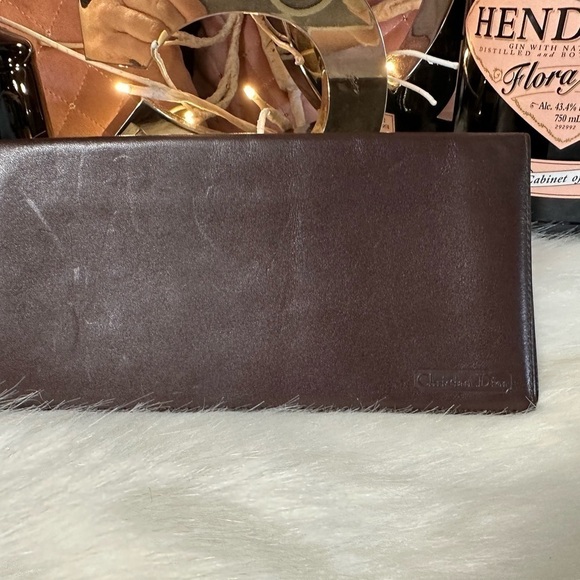 AUTHENTIC CHRISTIAN DIOR LOGO LONG BIFOLD WALLET - Picture 3 of 10